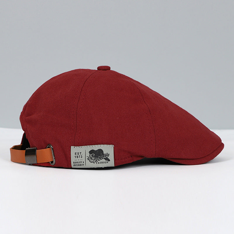 Katoenen Beret in Britse Ivy Stijl
