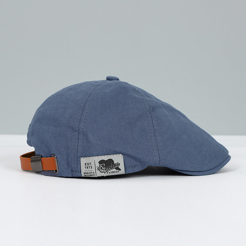 Katoenen Beret in Britse Ivy Stijl