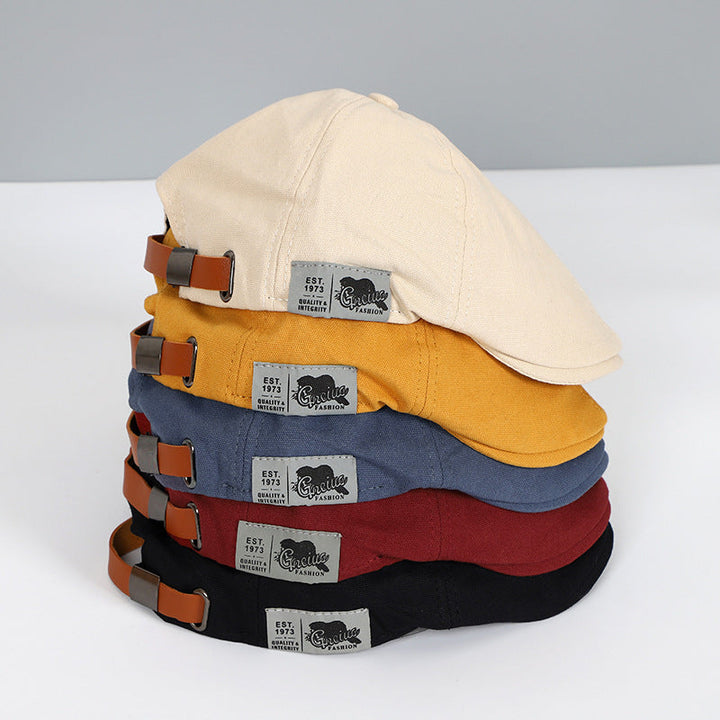 Katoenen Beret in Britse Ivy Stijl