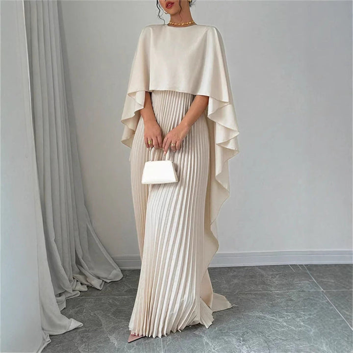 Maxi-jurk met hoge hals voor dames