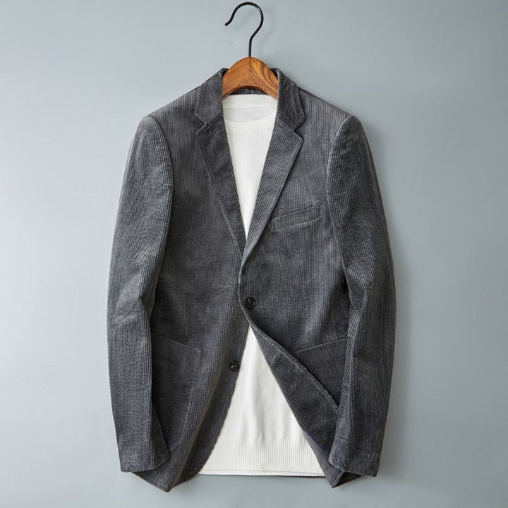 Corduroy Smart Casual Jack met gestructureerde pasvorm