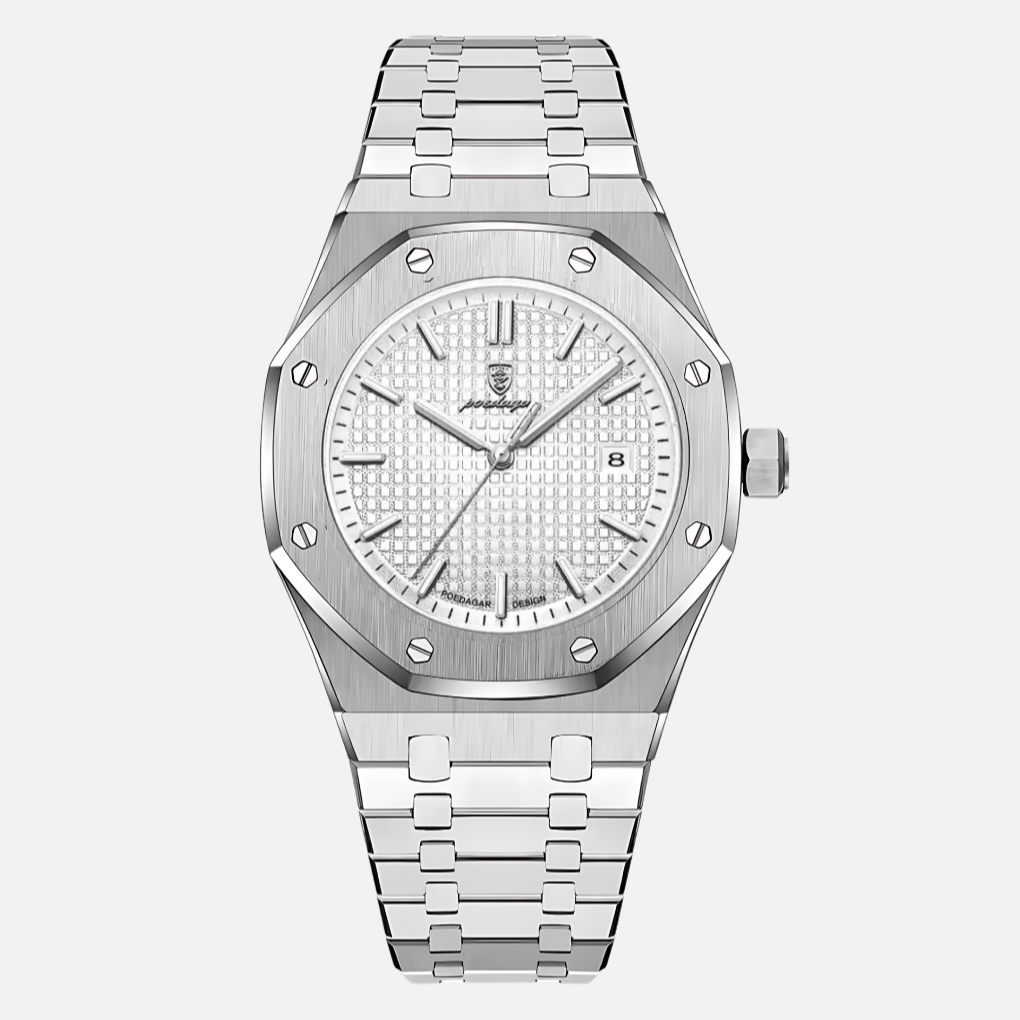 Elegant herenhorloge van roestvrij staal