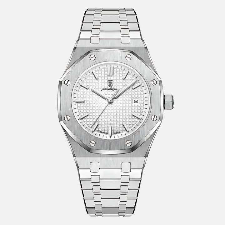 Elegant herenhorloge van roestvrij staal