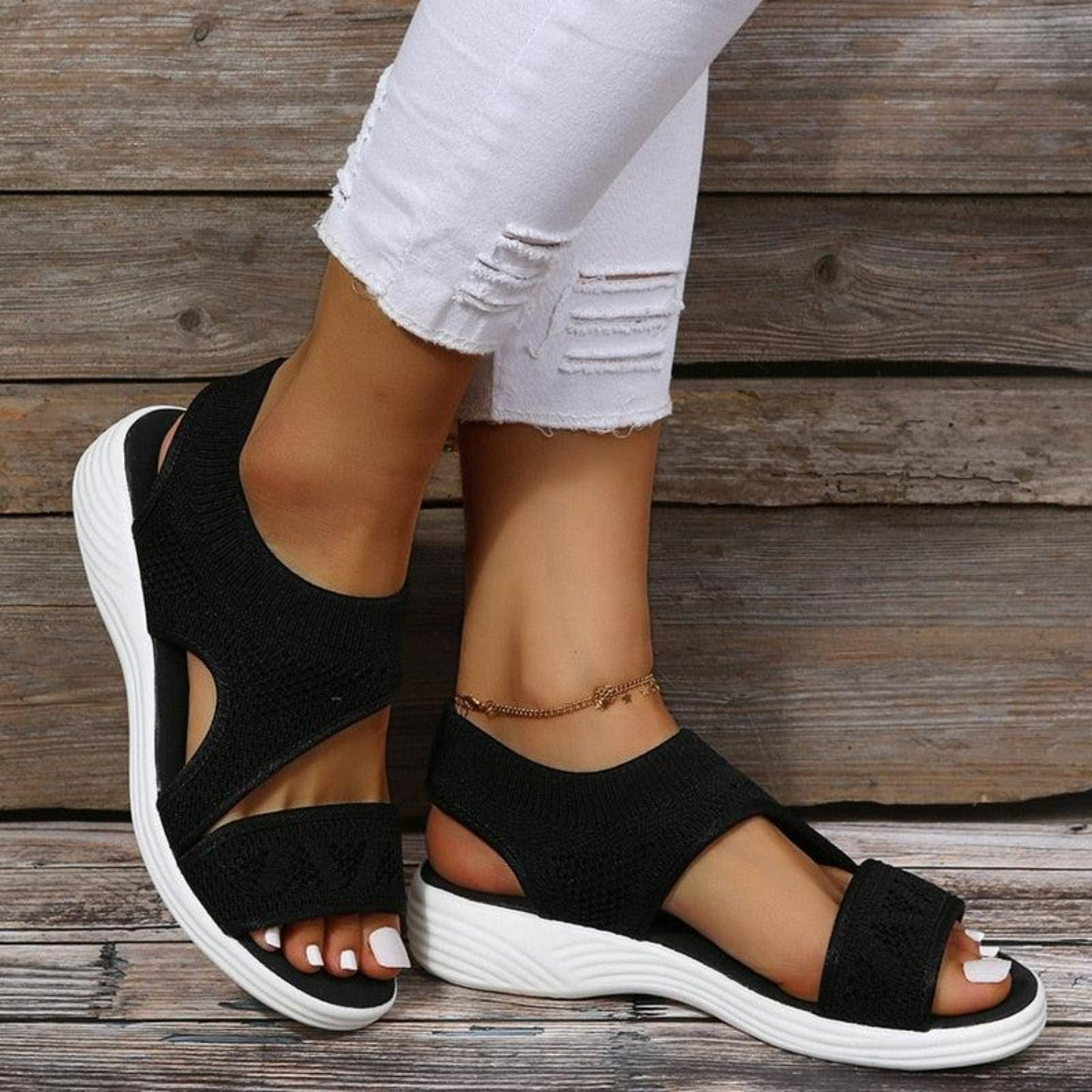 stretch ondersteunende orthopedische sandalen met hak elegant chique comfortabel voetpijn verminderen loopschoenen sandalen slippers dames vrouwen zomer voorjaar 