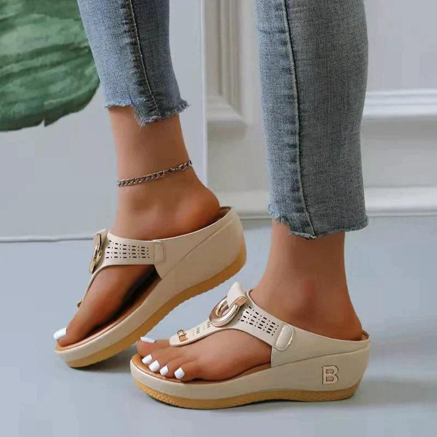 chique sandalen met ondersteunende hak en chique tinten comfortabel elegant voetpijn verminderd loopschoenen zomer lente