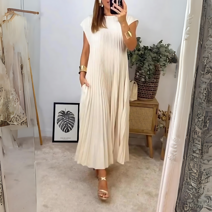 Luchtige Zomerse Maxi Jurk met Losse Pasvorm