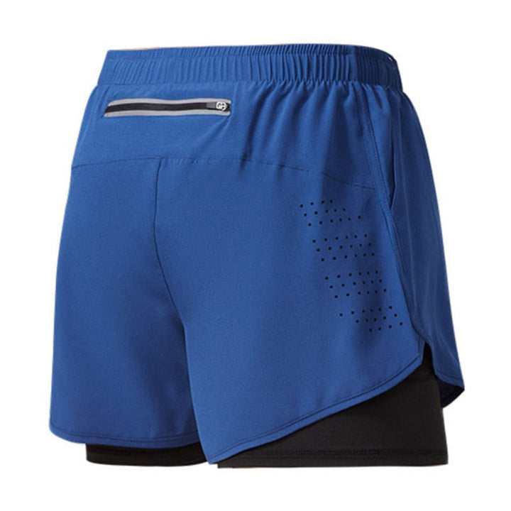 Snel drogende hardloopshorts voor heren met rits