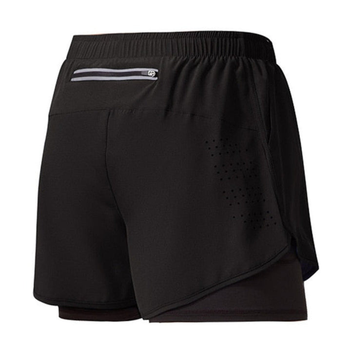 Snel drogende hardloopshorts voor heren met rits