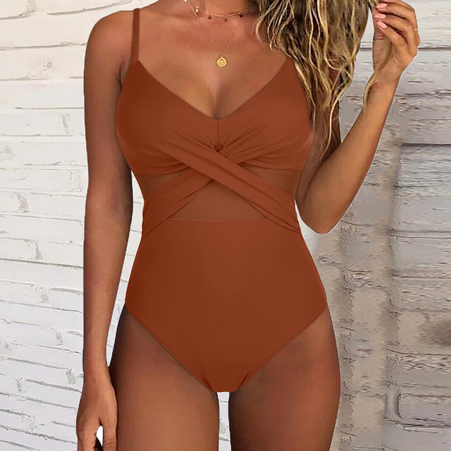 badpak chique elegant dames korte touwtjes doorschijnend strandbadpak zwemkleding dames vrouwen zomer