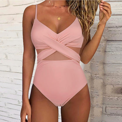 badpak chique elegant dames korte touwtjes doorschijnend strandbadpak zwemkleding dames vrouwen zomer