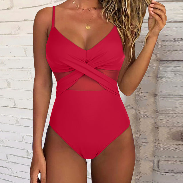 badpak chique elegant dames korte touwtjes doorschijnend strandbadpak zwemkleding dames vrouwen zomer