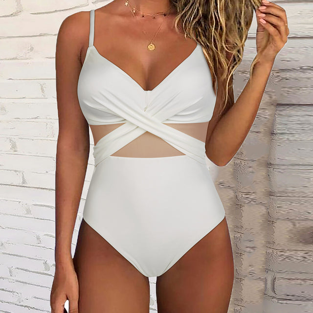 badpak chique elegant dames korte touwtjes doorschijnend strandbadpak zwemkleding dames vrouwen zomer