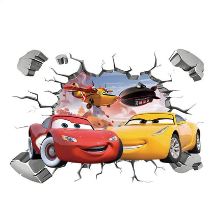 Disney Cars Muursticker - Perfect Voor Een Stoere Kinderkamer!