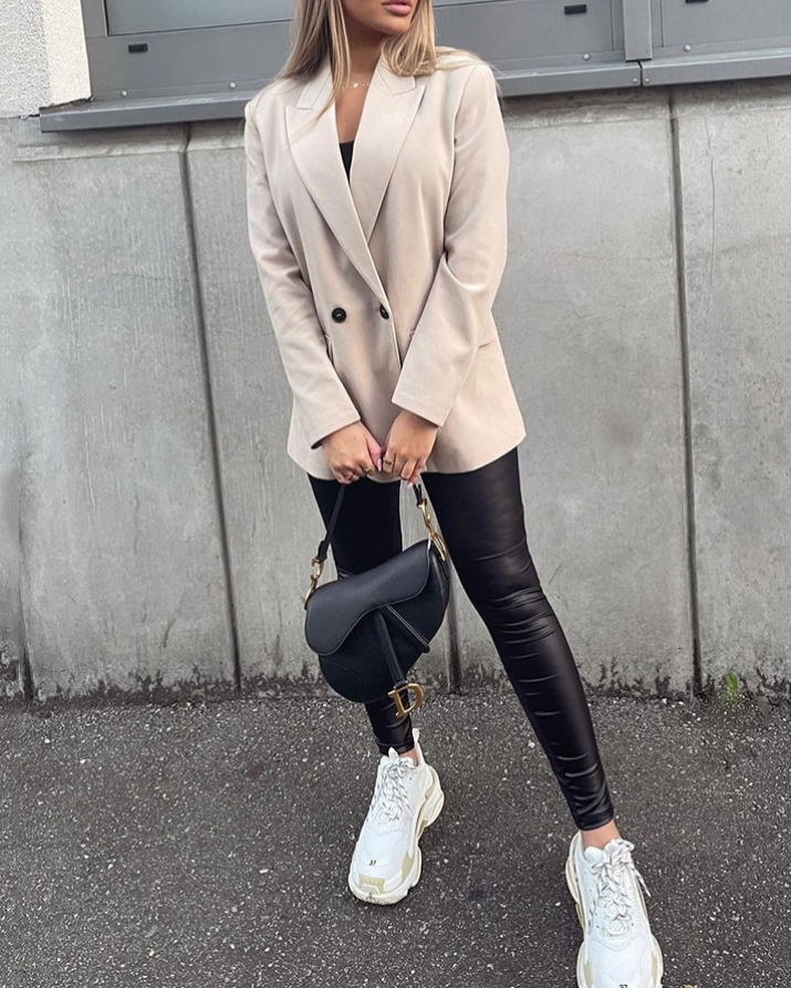 PowerChic – Elegante Double-Breasted Blazer voor Dames