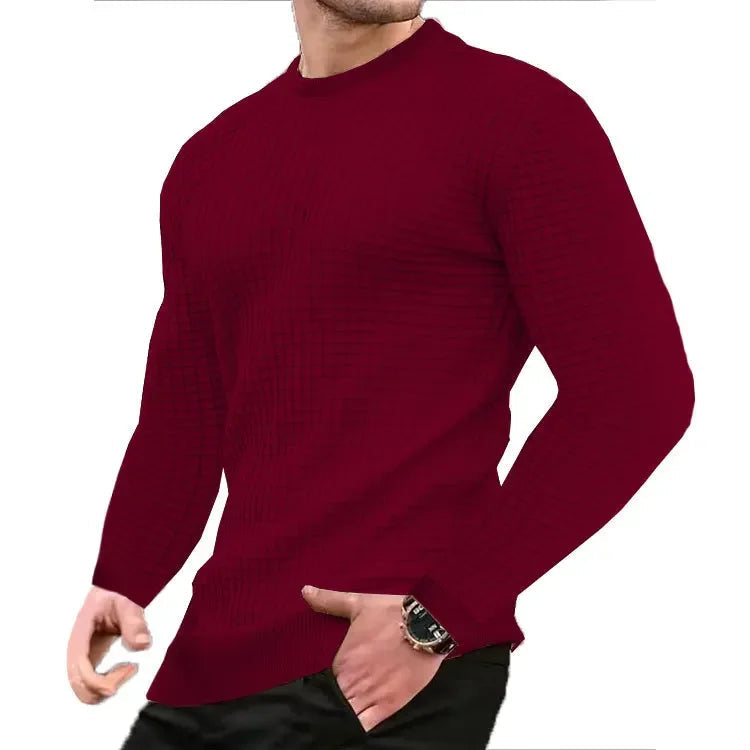 Comfortabele O-Hals Gebreide Trui voor Mannen - Tommy