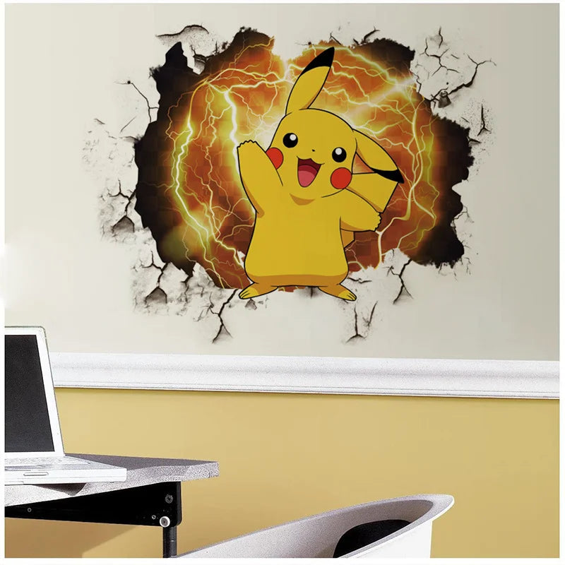 Pokemon Pikachu Kamer Muursticker - Maak de droomkamer van je kind compleet!