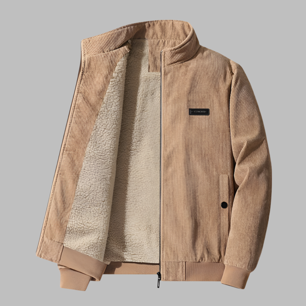 Corduroy winterjas voor heren
