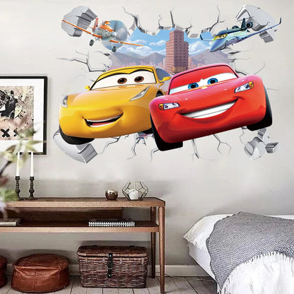 Disney Cars Muursticker - Perfect Voor Een Stoere Kinderkamer!