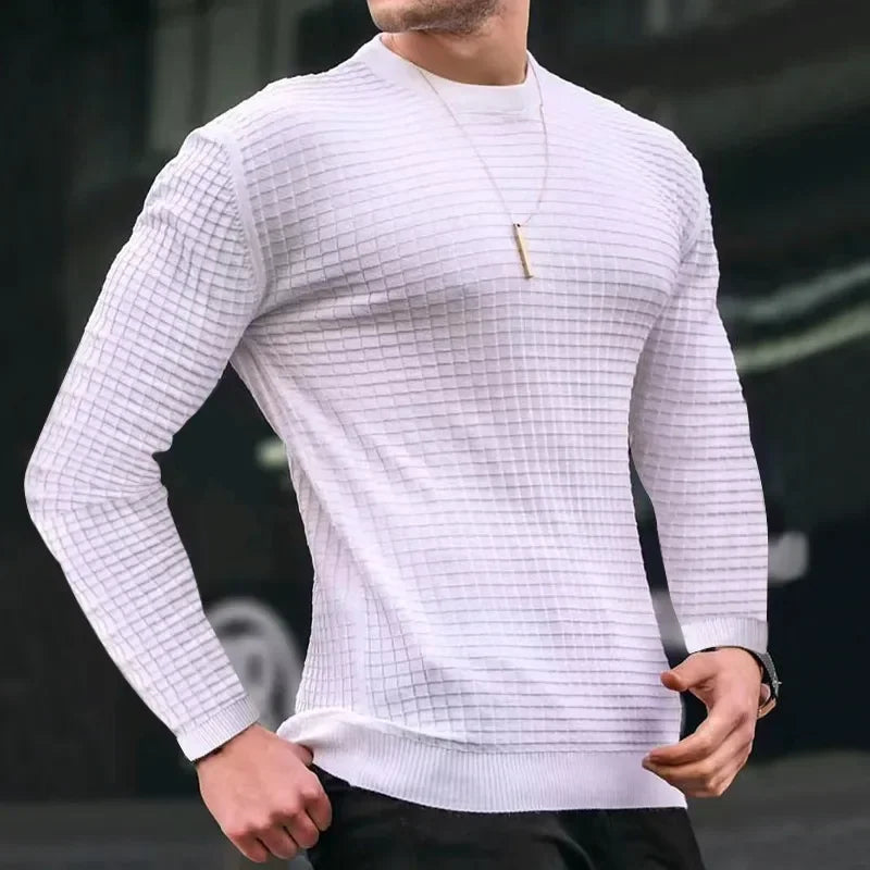 Comfortabele O-Hals Gebreide Trui voor Mannen - Tommy