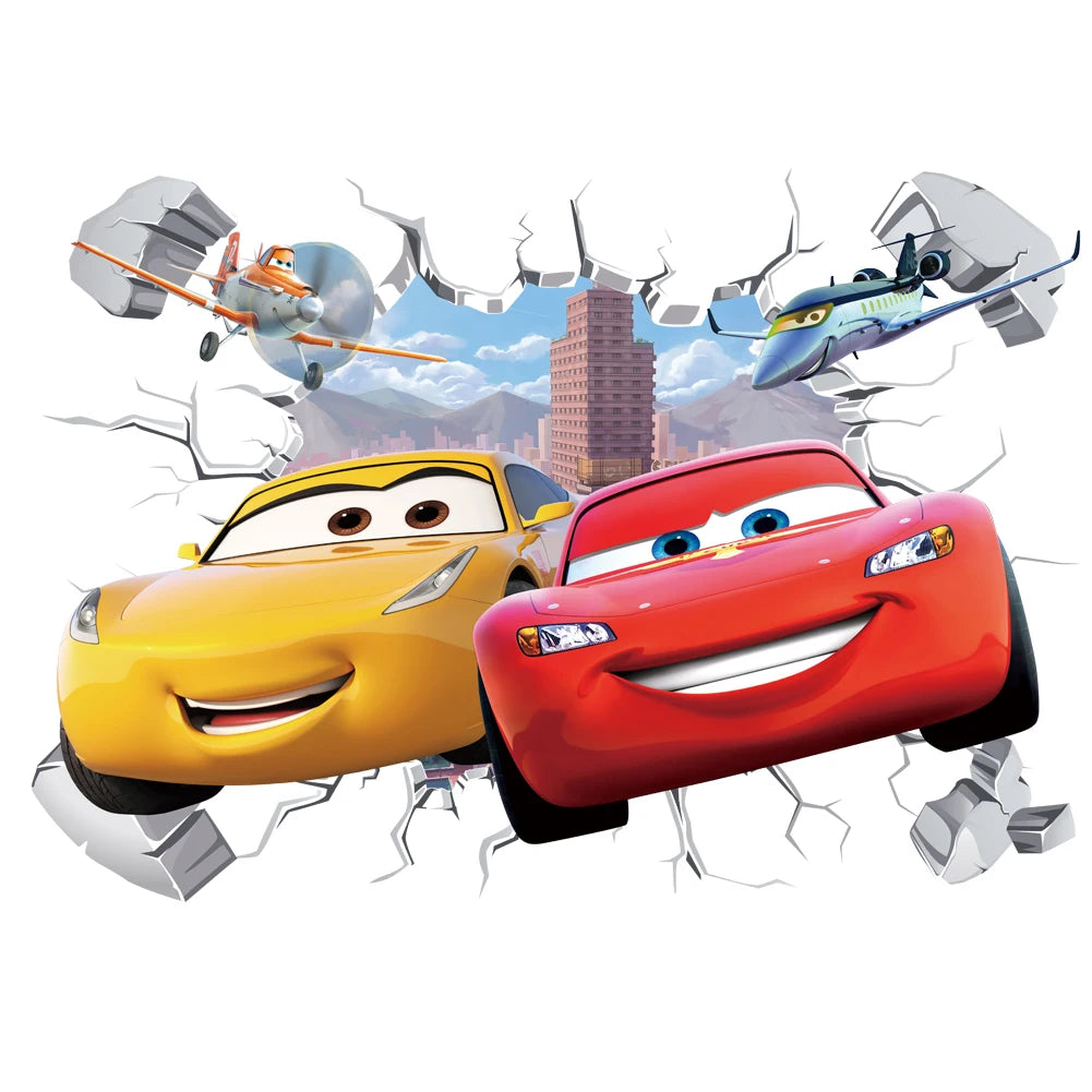 Disney Cars Muursticker - Perfect Voor Een Stoere Kinderkamer!