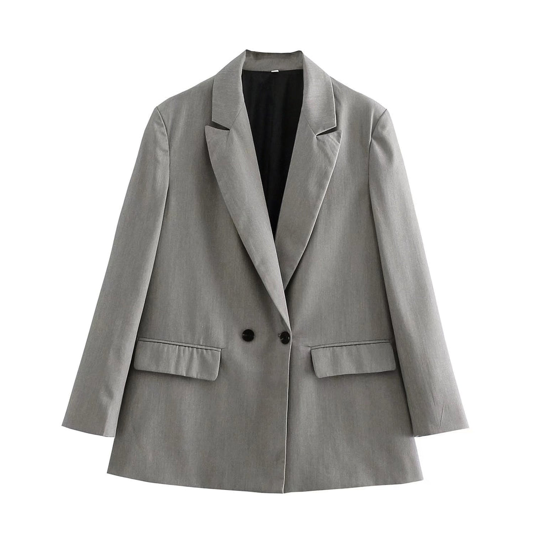 PowerChic – Elegante Double-Breasted Blazer voor Dames