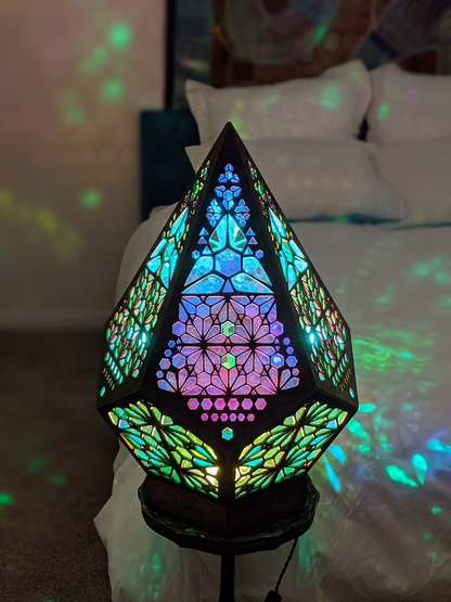 ArtGlow - Diamanten Boheemse Kleuren Lamp | Inclusief USB LED-lamp T.W.V €15,-