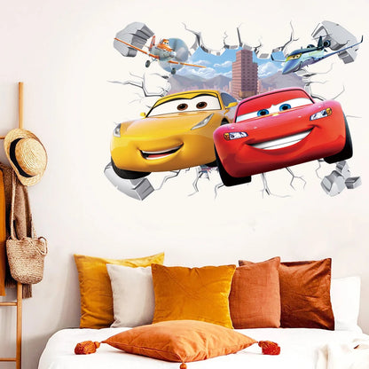 Disney Cars Muursticker - Perfect Voor Een Stoere Kinderkamer!