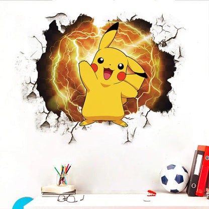 Pokemon Pikachu Kamer Muursticker - Maak de droomkamer van je kind compleet!