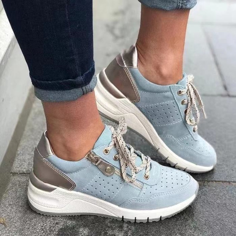 Orthopedische sneakers/schoenen Licht blauw Dames