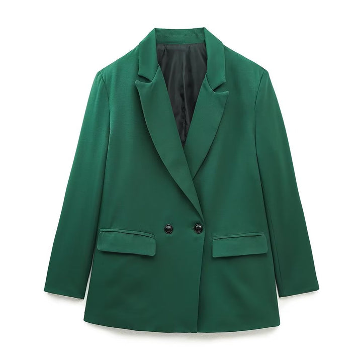PowerChic – Elegante Double-Breasted Blazer voor Dames