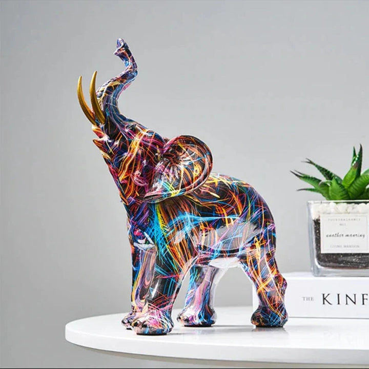 ArtAnimal - Unieke Abstracte Olifant Sculptuur voor Stijlvolle Decoratie