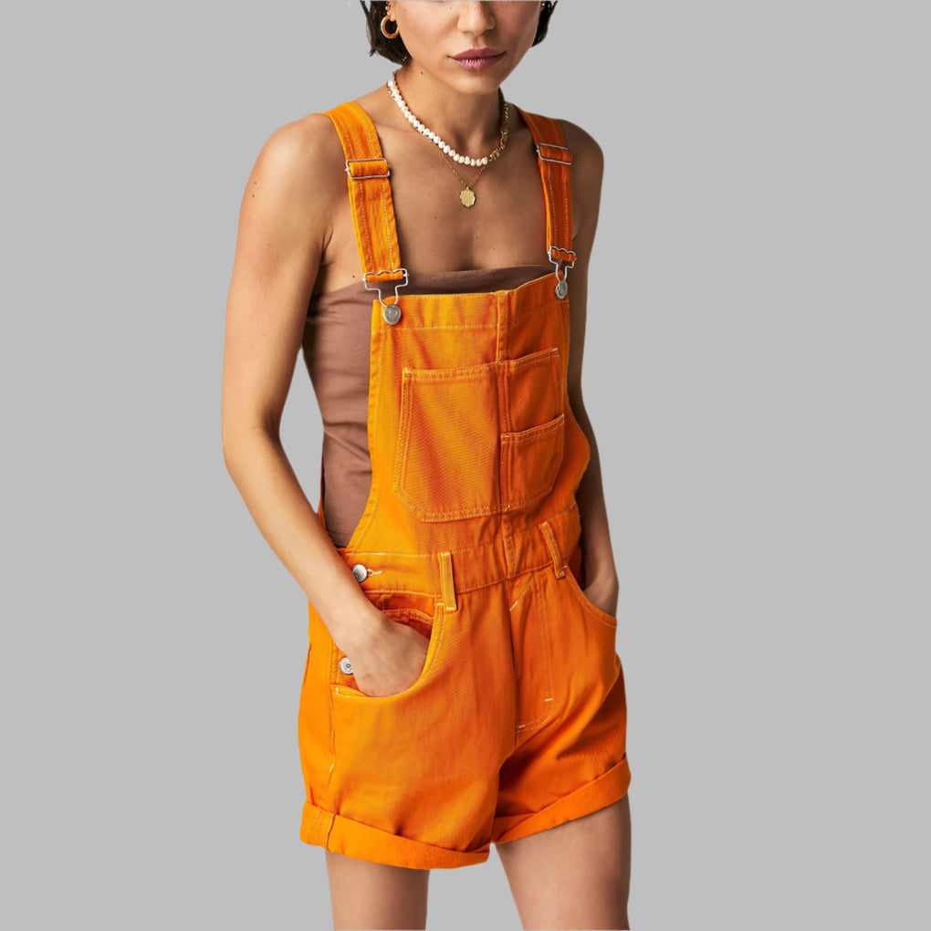 Mouwloze denim jumpsuit, casual chic