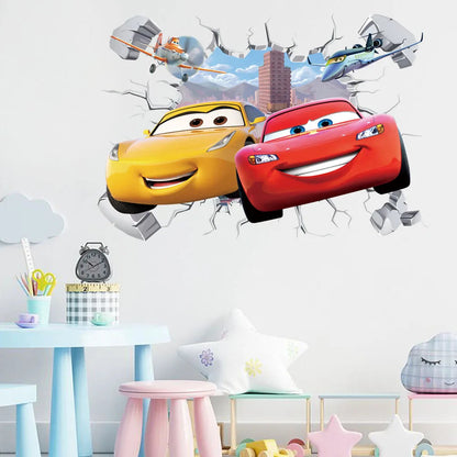 Disney Cars Muursticker - Perfect Voor Een Stoere Kinderkamer!