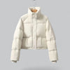 Casual Puffer Korte Winterjas Met Openstaande Kraag Voor Dames - Rachel