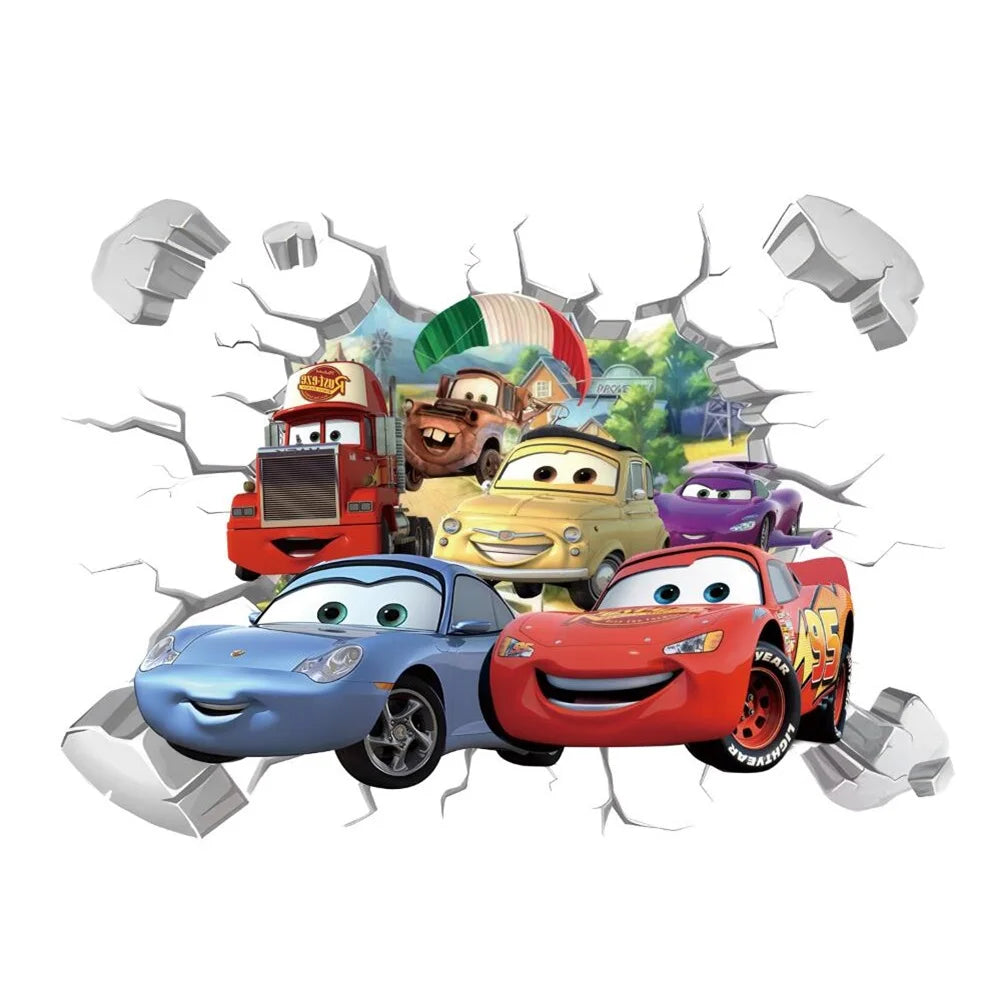 Disney Cars Muursticker - Perfect Voor Een Stoere Kinderkamer!