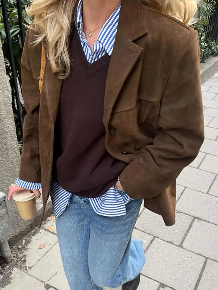 Klassiek Suède Jack met Tijdloze Stijl