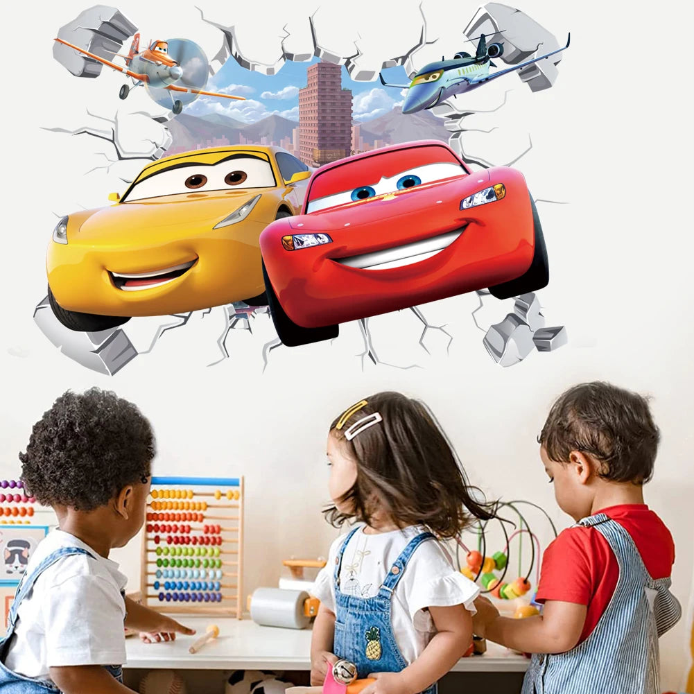 Disney Cars Muursticker - Perfect Voor Een Stoere Kinderkamer!