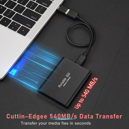 TechMaster - Supersnelle Externe SSD Opslag 5TB - Mini Externe SSD - Hoge Snelheid Opslag Voor Laptop En Pc - Apple En Microsoft