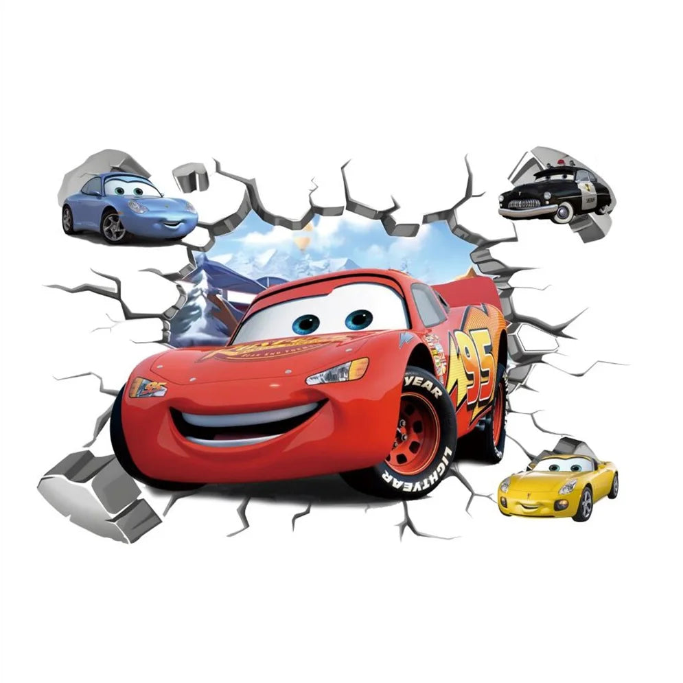 Disney Cars Muursticker - Perfect Voor Een Stoere Kinderkamer!