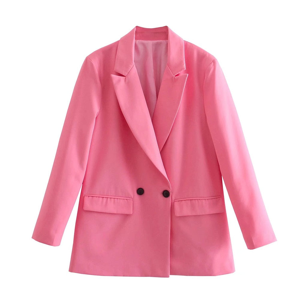 PowerChic – Elegante Double-Breasted Blazer voor Dames