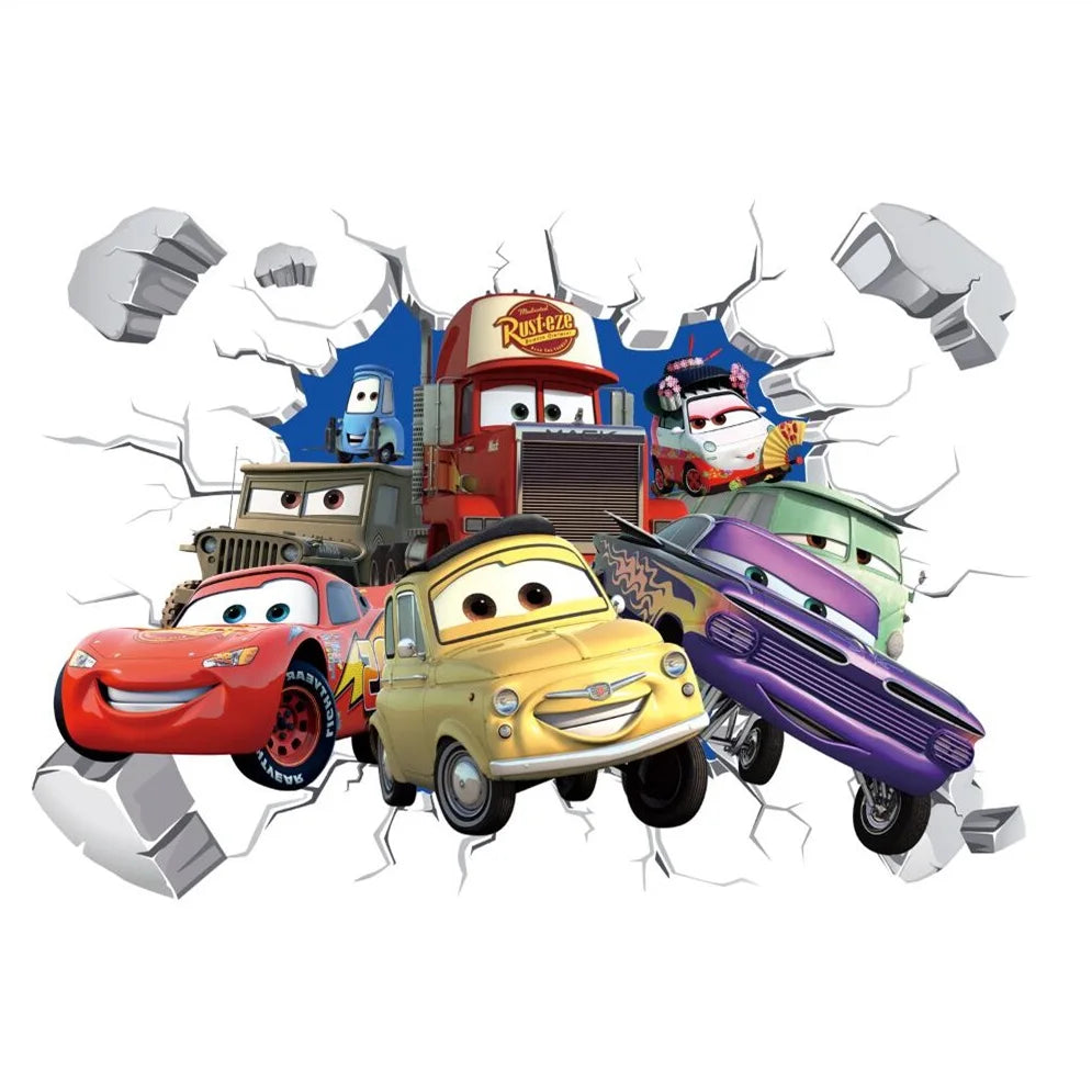 Disney Cars Muursticker - Perfect Voor Een Stoere Kinderkamer!