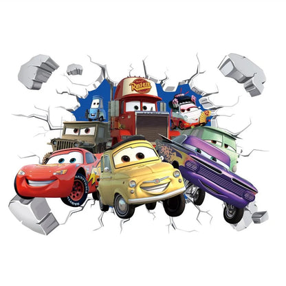 Disney Cars Muursticker - Perfect Voor Een Stoere Kinderkamer!