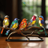 AA NOT AVAILABLE VivaBirds | Ervaar hoe deze glas-in-lood vogels je ruimte vullen met levendige kleuren
