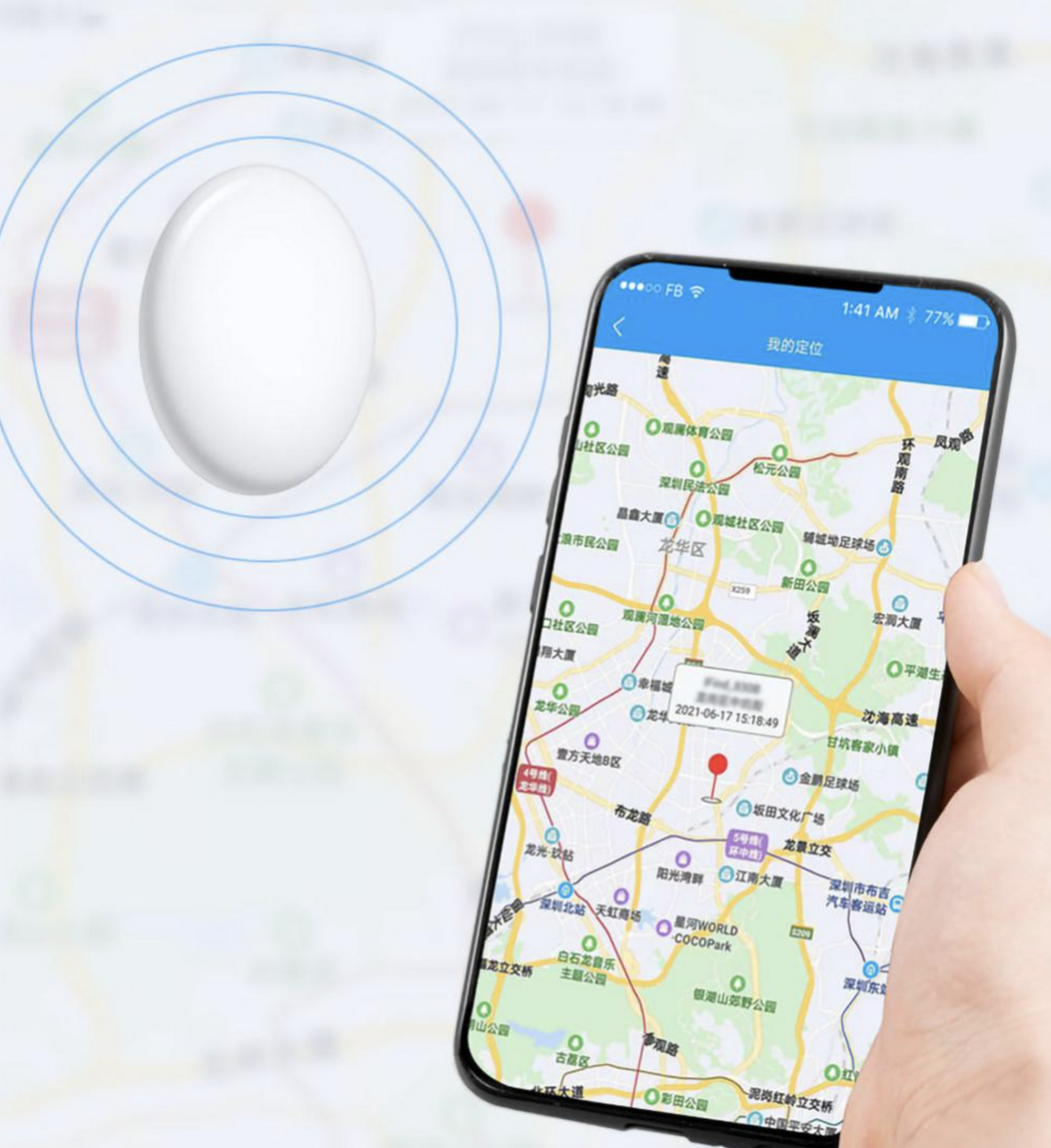 iFindU™ Mini Tracker – Volg Uw Spullen, Koffers, Kinderen en Huisdieren via App (iOS & Android)