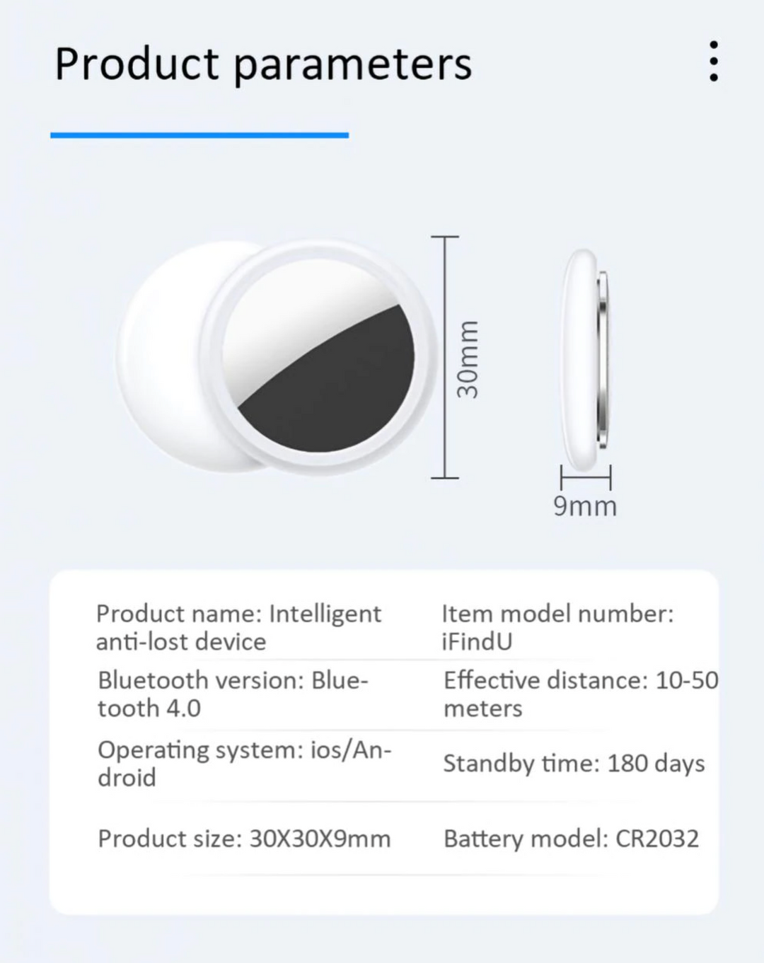 iFindU™ Mini Tracker – Volg Uw Spullen, Koffers, Kinderen en Huisdieren via App (iOS & Android)