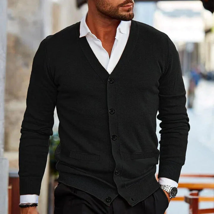 Katoenen herenvest in casual stijl