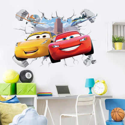 Disney Cars Muursticker - Perfect Voor Een Stoere Kinderkamer!