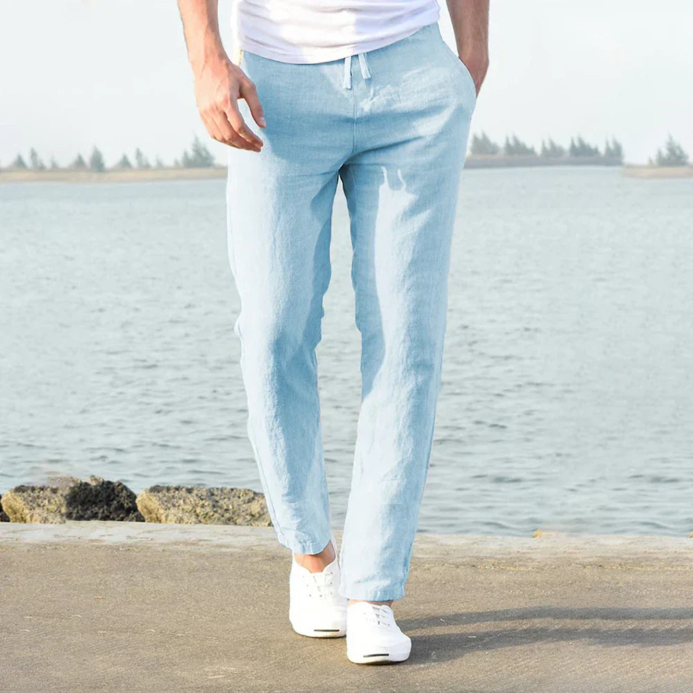 Deze broek is ontworpen voor de moderne man die waarde hecht aan zowel comfort als elegantie.