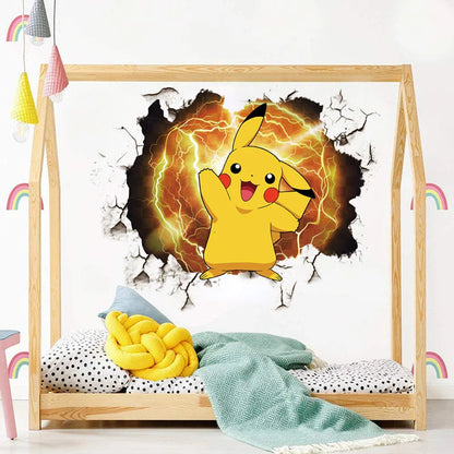 Pokemon Pikachu Kamer Muursticker - Maak de droomkamer van je kind compleet!