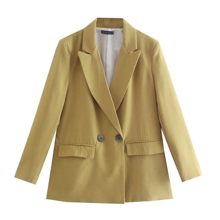 PowerChic – Elegante Double-Breasted Blazer voor Dames